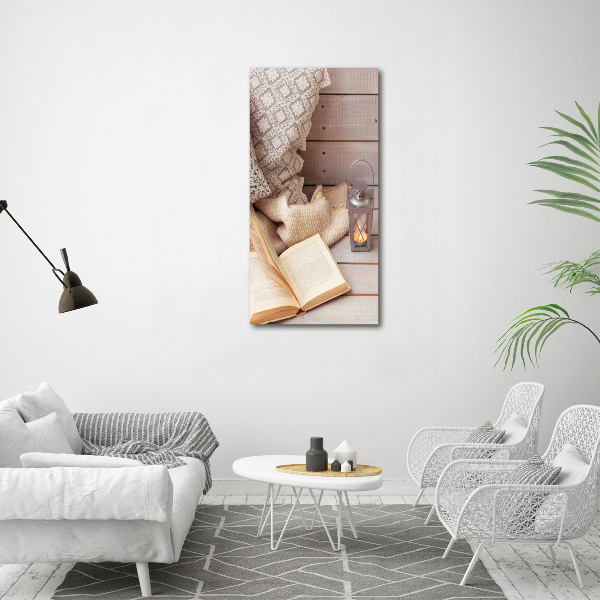 Canvas wall art Relax by the book