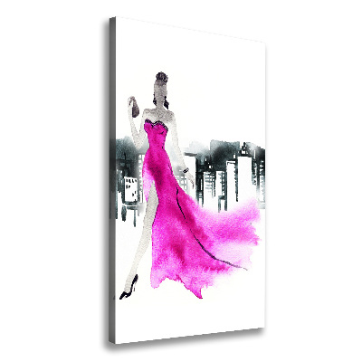 Wall art canvas large Fashion illustration