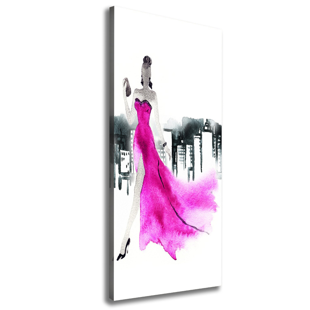 Wall art canvas large Fashion illustration