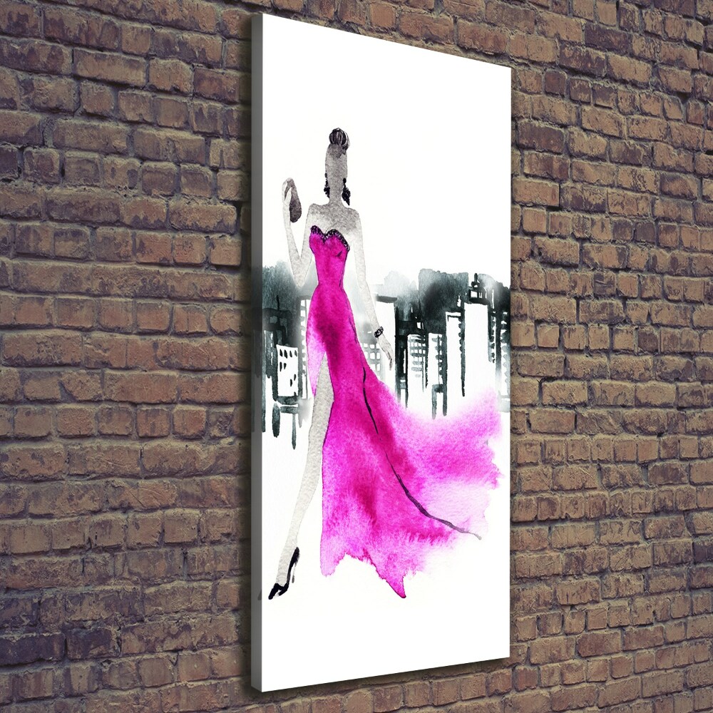 Wall art canvas large Fashion illustration