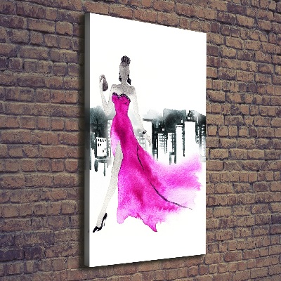 Wall art canvas large Fashion illustration