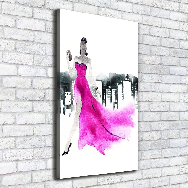 Wall art canvas large Fashion illustration