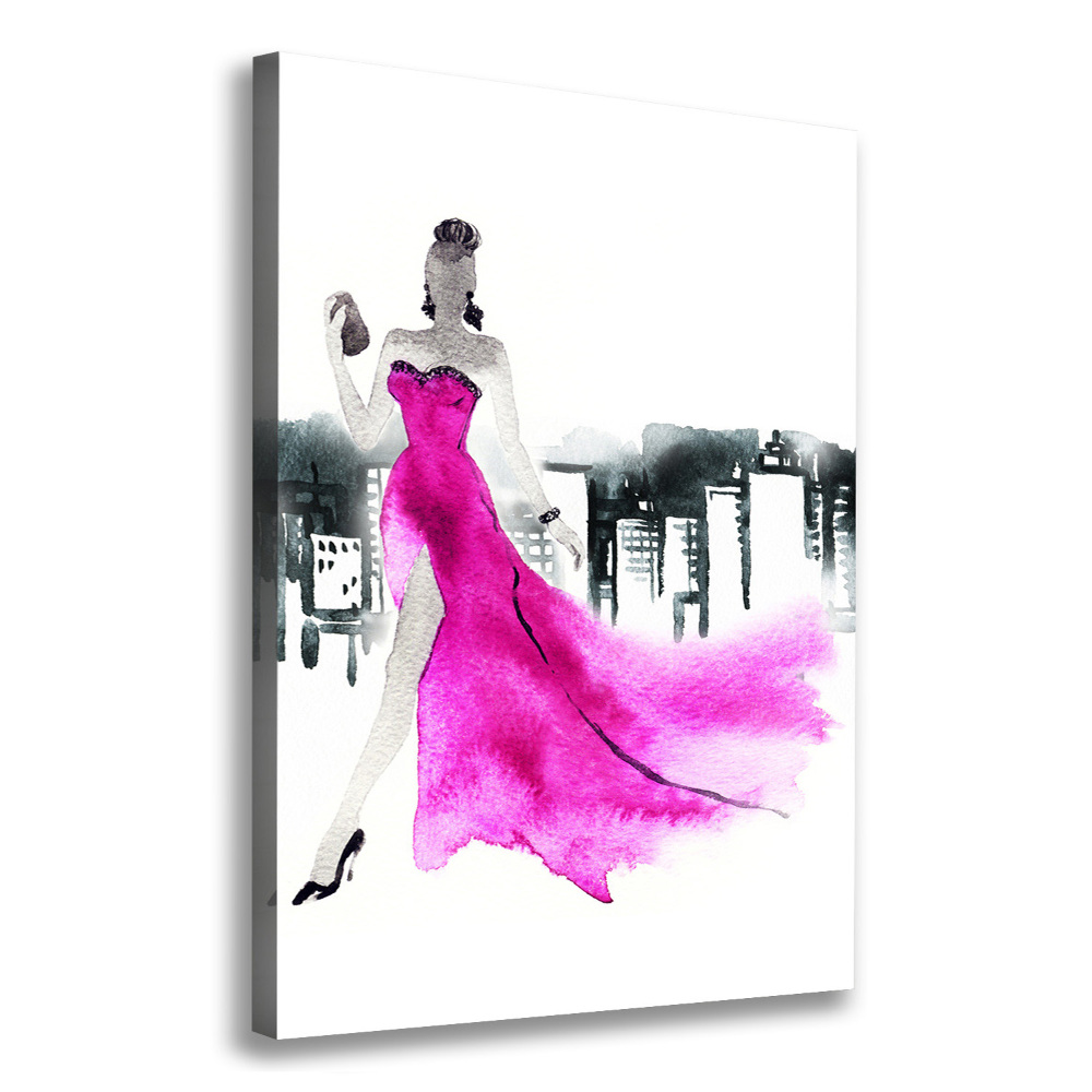 Wall art canvas large Fashion illustration