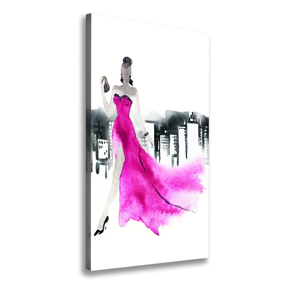 Wall art canvas large Fashion illustration