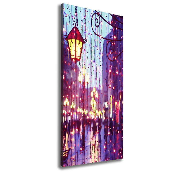 Canvas wall art Lights in the city