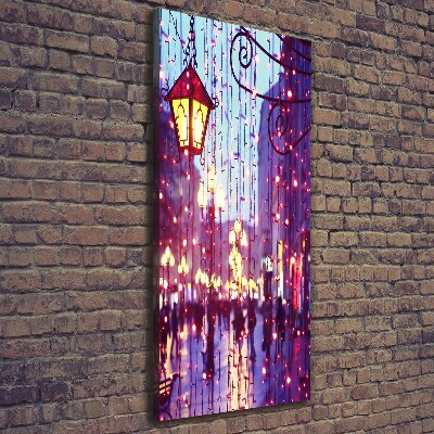 Canvas wall art Lights in the city