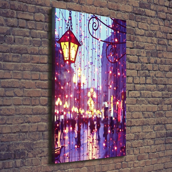 Canvas wall art Lights in the city