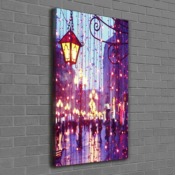 Canvas wall art Lights in the city