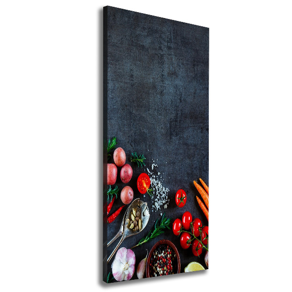 Canvas print Vegetables and spices