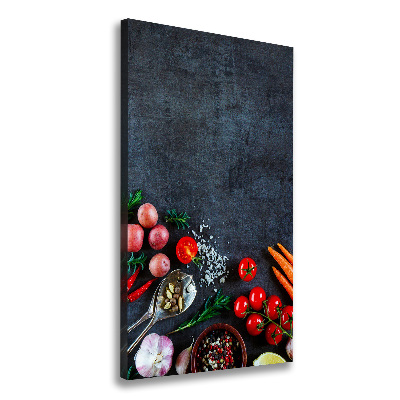 Canvas print Vegetables and spices