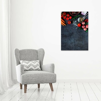 Canvas print Vegetables and spices