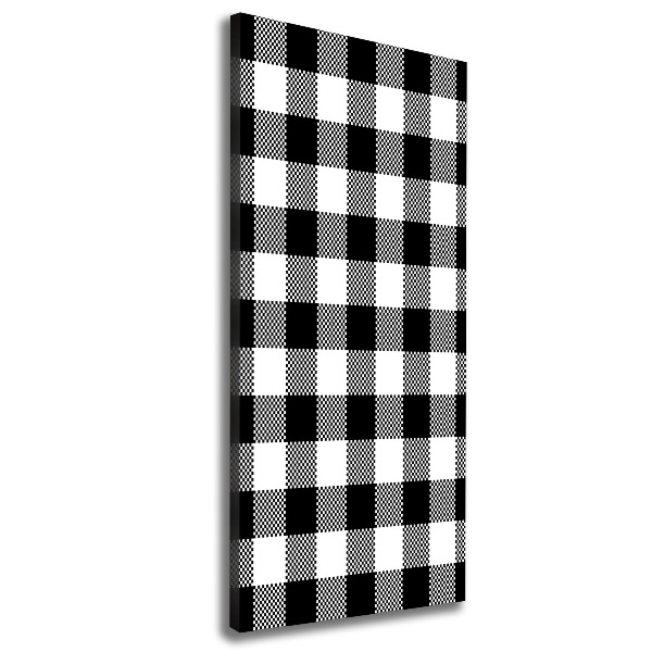 Canvas wall art Black and white grille