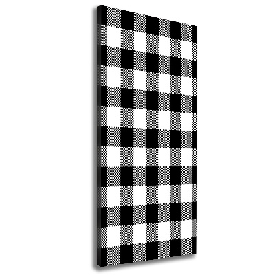 Canvas wall art Black and white grille