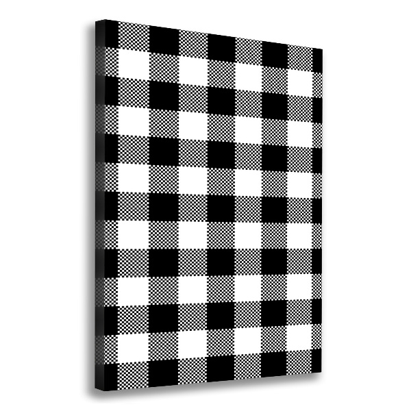 Canvas wall art Black and white grille