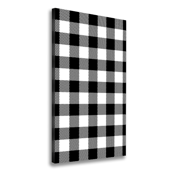 Canvas wall art Black and white grille