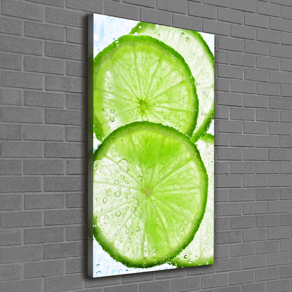 Canvas print Lime underwater