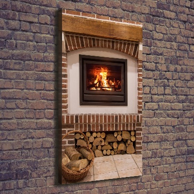 Canvas wall art Fireplace