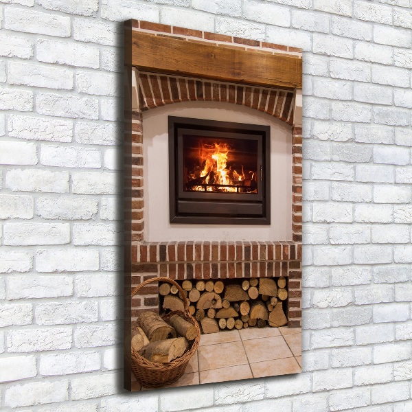 Canvas wall art Fireplace