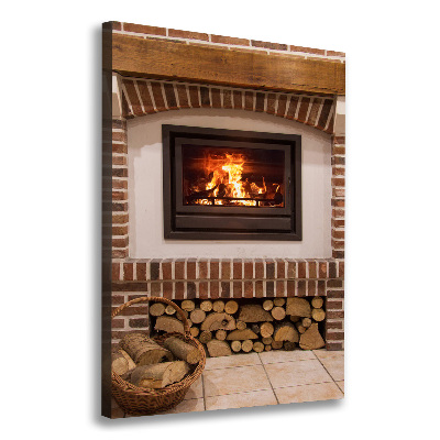 Canvas wall art Fireplace