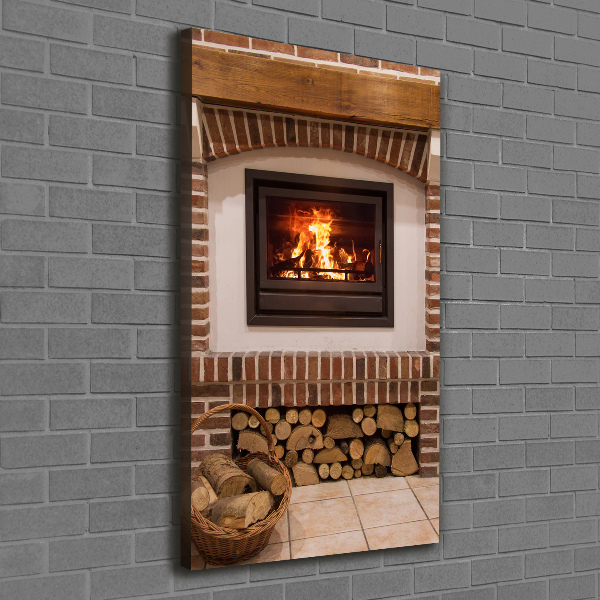 Canvas wall art Fireplace