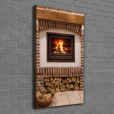 Canvas wall art Fireplace