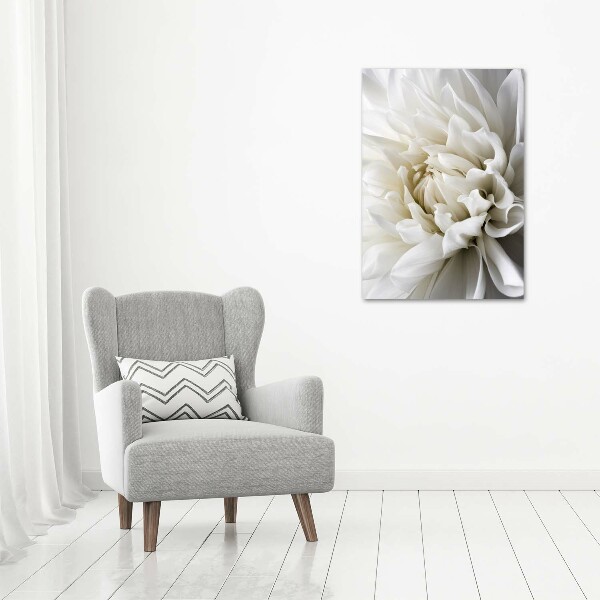 Canvas wall art White Dalia