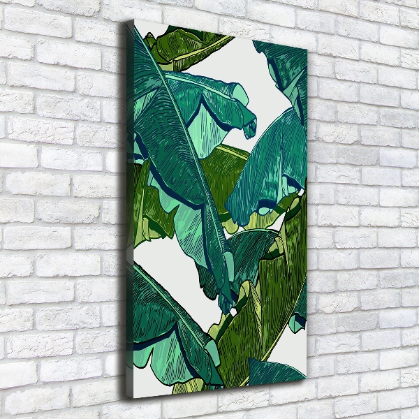 Wall canvas art Banana leaves