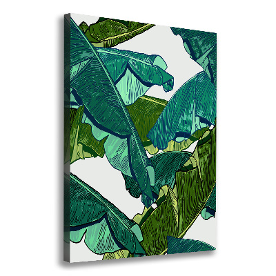 Wall canvas art Banana leaves