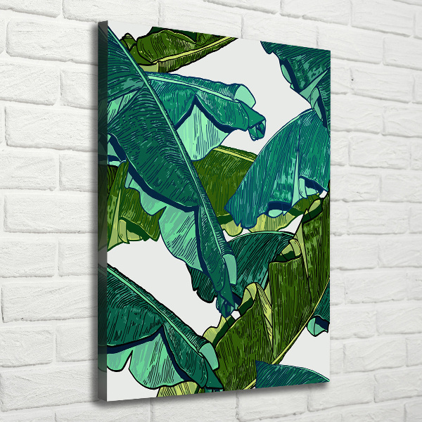 Wall canvas art Banana leaves