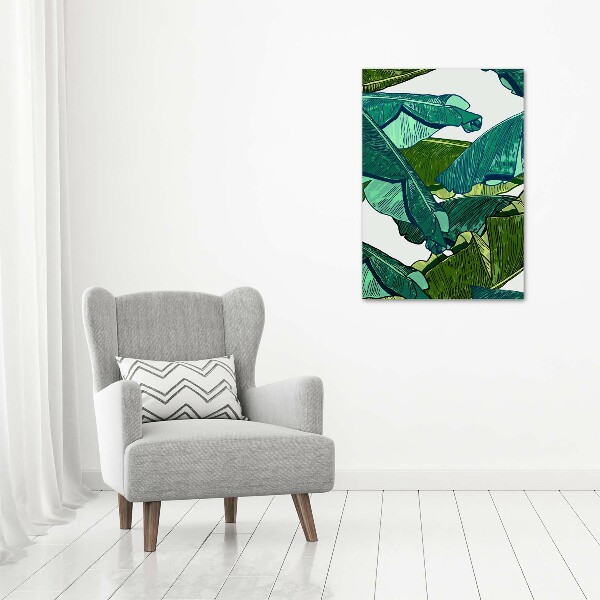 Wall canvas art Banana leaves