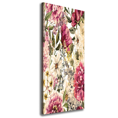 Picture canvas print Floral pattern