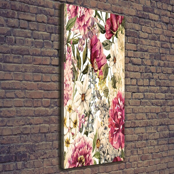 Picture canvas print Floral pattern