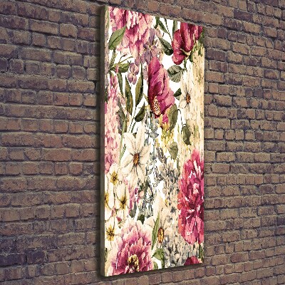 Picture canvas print Floral pattern