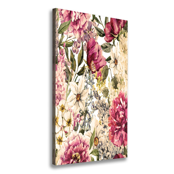 Picture canvas print Floral pattern