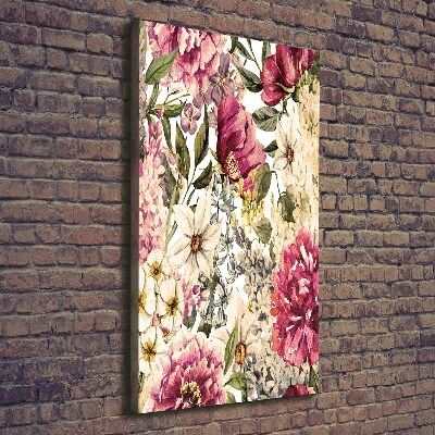 Picture canvas print Floral pattern