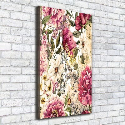 Picture canvas print Floral pattern