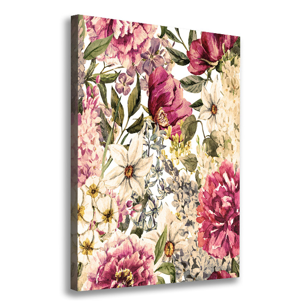 Picture canvas print Floral pattern