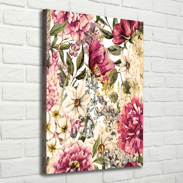 Picture canvas print Floral pattern