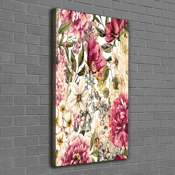 Picture canvas print Floral pattern