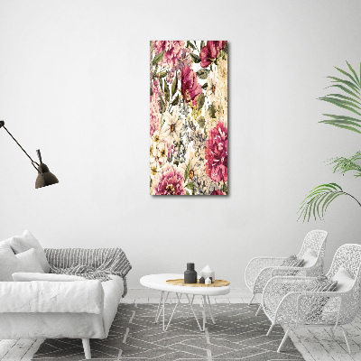 Picture canvas print Floral pattern