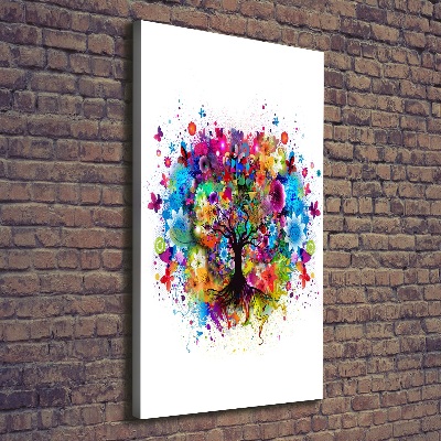 Canvas wall art Abstract tree