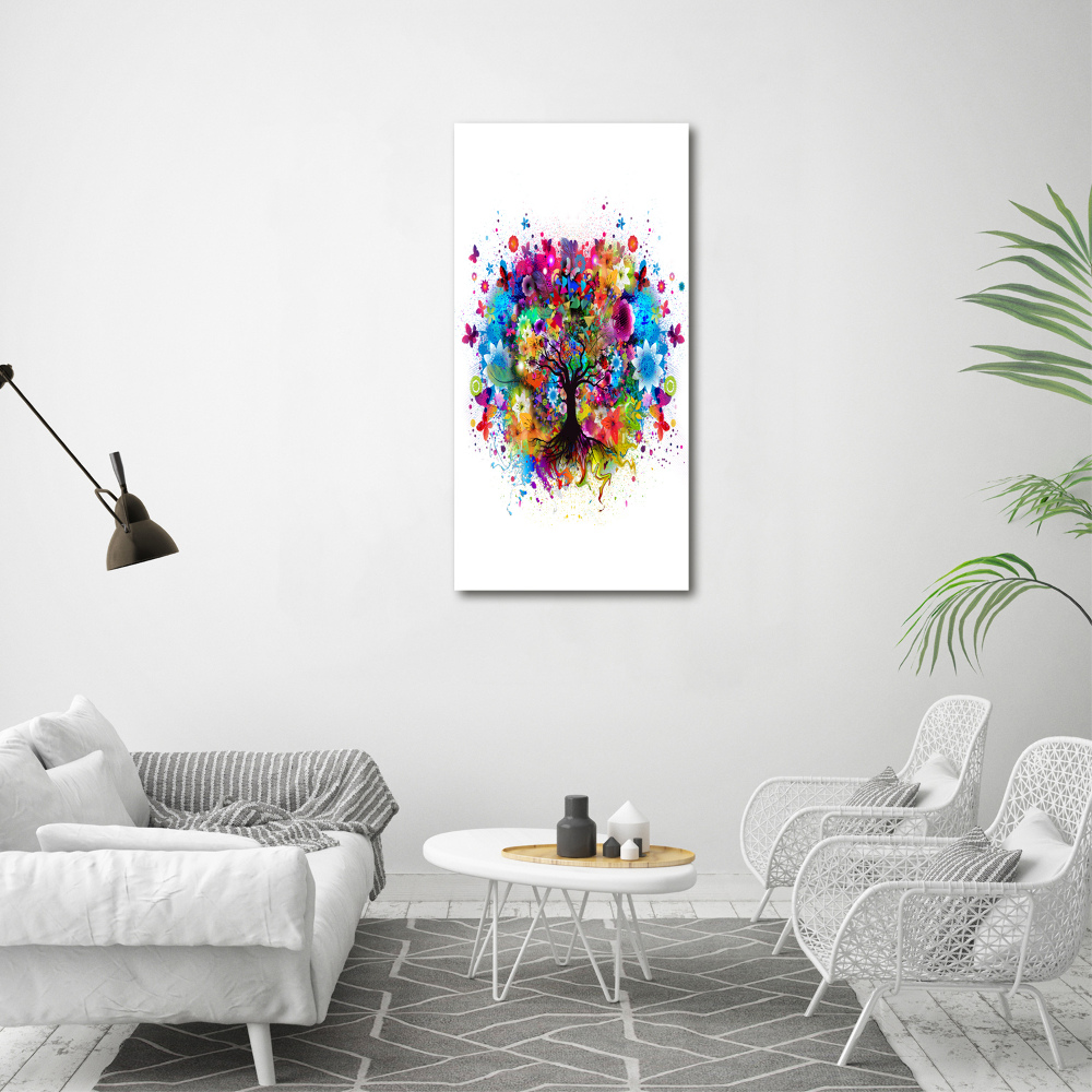 Canvas wall art Abstract tree