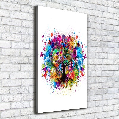 Canvas wall art Abstract tree