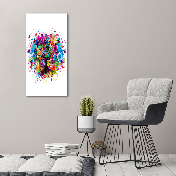 Canvas wall art Abstract tree