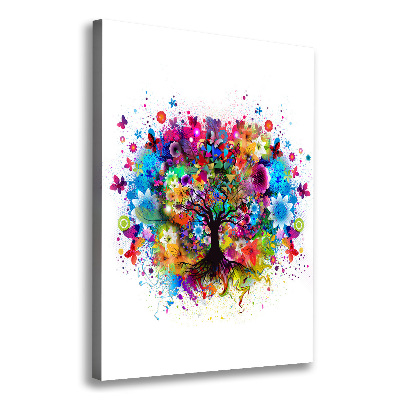 Canvas wall art Abstract tree