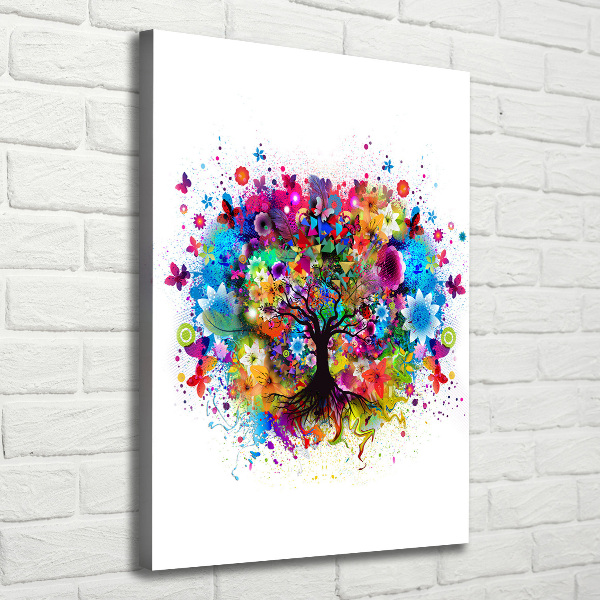 Canvas wall art Abstract tree