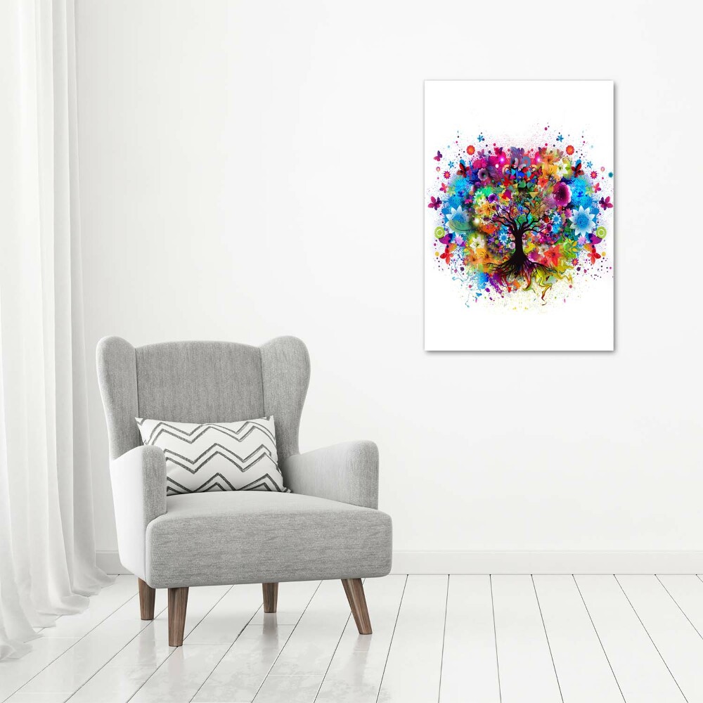 Canvas wall art Abstract tree