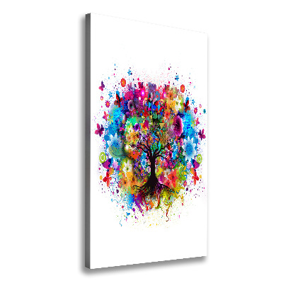 Canvas wall art Abstract tree