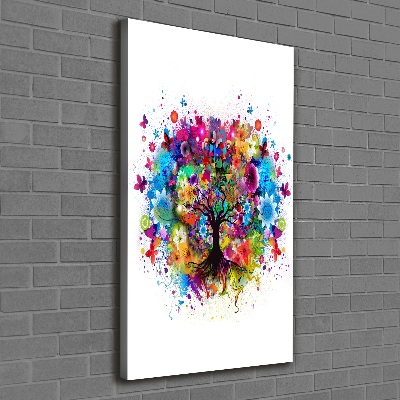 Canvas wall art Abstract tree