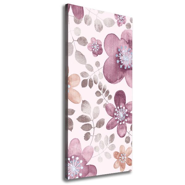 Wall canvas art Floral pattern